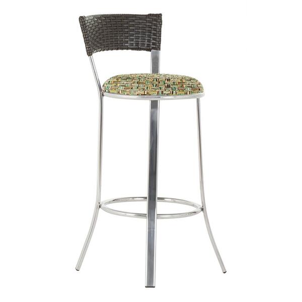 Banqueta Tc Zanutto Em Alumínio E Fibra Sintética Com Assento