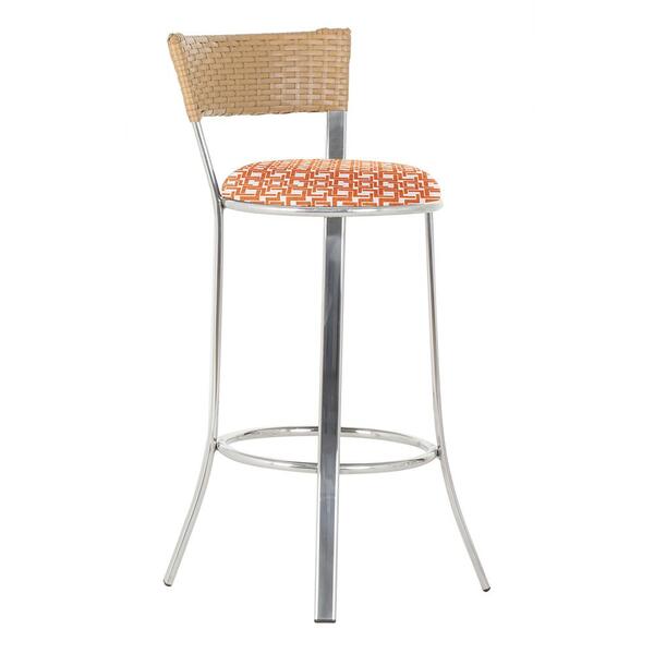 Banqueta Tc Zanutto Em Alumínio E Fibra Sintética Com Assento