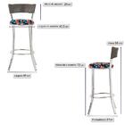 Banqueta Tc Zanutto Em Alumínio E Fibra Sintética Com Assento