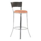 Banqueta Tc Zanutto Em Alumínio E Fibra Sintética Com Assento