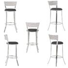 Banqueta Tc Zanutto Em Alumínio E Fibra Sintética Com Assento