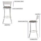 Banqueta Tc Zanutto Em Alumínio E Fibra Sintética Com Assento