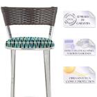 Banqueta Tc Zanutto Em Alumínio E Fibra Sintética Com Assento