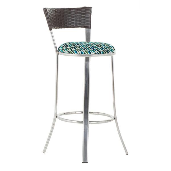 Banqueta Tc Zanutto Em Alumínio E Fibra Sintética Com Assento