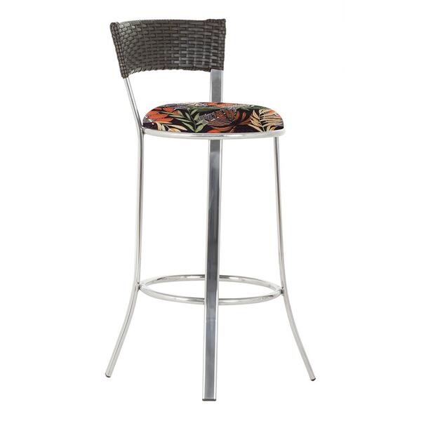 Banqueta Tc Zanutto Em Alumínio E Fibra Sintética Com Assento