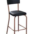 Banqueta Temp Cobre E Preta