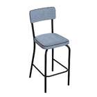 Banqueta Temp Preta E Cinza