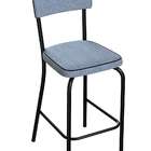 Banqueta Temp Preta E Cinza