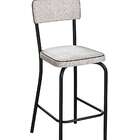 Banqueta Temp Preta E Palha