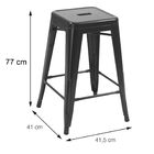 Banqueta Titan Alta Branca - Or Design