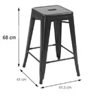 Banqueta Titan Média Amarela - Or Design