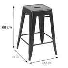 Banqueta Titan Média Vermelha - Or Design