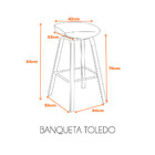 Banqueta Toledo - Fendi