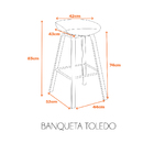 Banqueta Toledo - Fendi