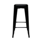 Banqueta Tolix Iron Industrial Preta