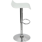 Banqueta Toquio Wave Giratória Com Regulagem - Branca