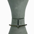 Banqueta Torre Veludo Cinzag 80x43x43cm