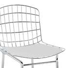 Banqueta Trama Branca E Cromado