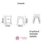 Banqueta Tramontina Enseada Basic Em Polipropileno Vermelho T