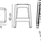 Banqueta Tramontina Icaraí Basic Em Polipropileno Preto Tramo