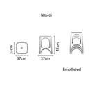 Banqueta Tramontina Niterói Em Polipropileno Branco