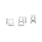 Banqueta Tramontina Niterói Em Polipropileno Cinza