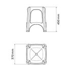 Banqueta Tramontina Niterói Em Polipropileno Verde Tramontina