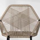 Banqueta Tropicália Com Estrutura Preta - Areia