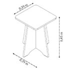 Banqueta Twister Tcil Móveis Amarelo