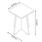 Banqueta Twister Tcil Móveis Branco