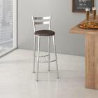 Banqueta Verona B201 Assento Preto Compoarte