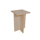 Banqueta Versátil Quadrada Com 55cm Em Mdf - Madeirado