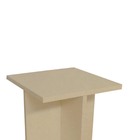Banqueta Versátil Quadrada Com 65cm Em Mdf - Natural