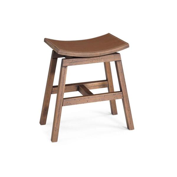 Banqueta Village Renar Com Tecido Sintético Em Pu Cor Rustic