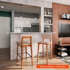 Banqueta Vilma Avelã E Bege