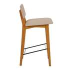 Banqueta Vinie Avelã E Bege