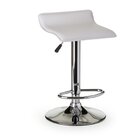 Banqueta Wave  Branco/cromado