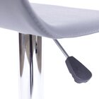 Banqueta Wave  Cinza/cromado