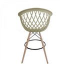 Banqueta Web Empório  Fendi/madeirado