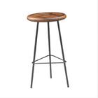 Banqueta Wire Renar Com Impressão Cor Grafite Rustic Brown