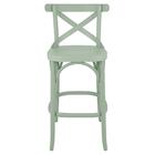 Banqueta X Texas Madeira Tauarí Maciça Verde Oliva