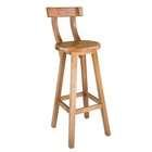 Banquetas / Banco Alto De Madeira Rustica De Lei Kit 2 Com En