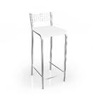 Banquetas Kit 2 Banquetas Genova Cromada Branco - Kappesberg
