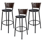 Banquetas Para Cozinha Hawai Café 3un Assento Preto