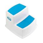 Banquinho 2 Degraus Portátil Azul Antiderrapante Kababy