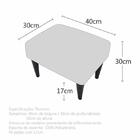 Banquinho Acolchoado Em Suede Liso Amarela