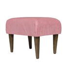 Banquinho Acolchoado Em Suede Liso Rosa
