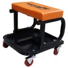 Banquinho Banqueta Para Mecânico Com Bandeja E Rodas