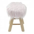 Banquinho Base Em Madeira Petit  Rosa