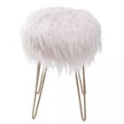 Banquinho Base Em Metal Petit  Rosa